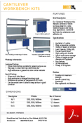 Cantilever Workbench Kits Data Sheet