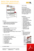 Pack Tek Individual Packing Bench Kit 1 Data Sheet