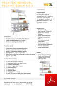 Pack Tek Individual Packing Bench Kit Data Sheet