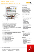 Pack Tek Dual Packing Bench Kit 4 Data Sheet