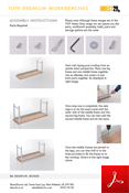TUFF Premium Workbench Assembly Data Sheet