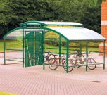 Cycle Compound with Lockable Gate & Central Security Canopy