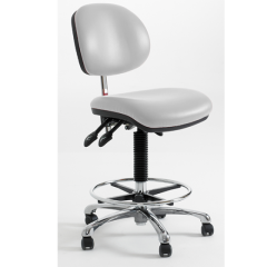 Anti-Bac Cleanroom Chairs with Adjustable Footring