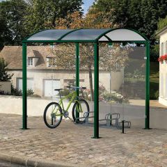 M Barrel Roof Cycle Shelter