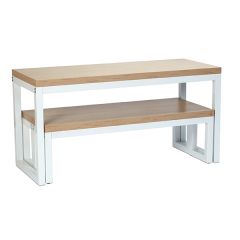 Cube Bench and Table - Oak