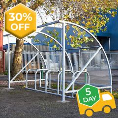 Fortis Cycle Shelter with Cycle Rack - Bundle Deal
