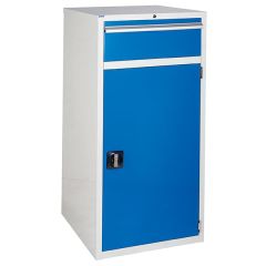 Euroslide Cabinet - 1 x 200mm drawers + cupboard - Blue