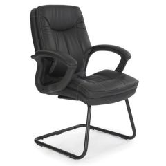 Hudson Cantilever Visitors Chair - Black