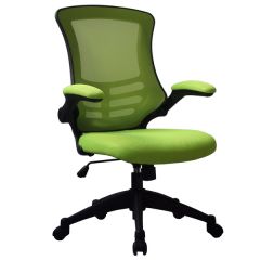 Eclipse Swivel Mesh Chair - Black Base - Green