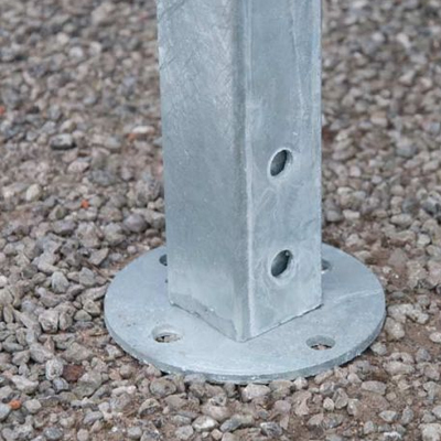 Close up of height adjustable foot