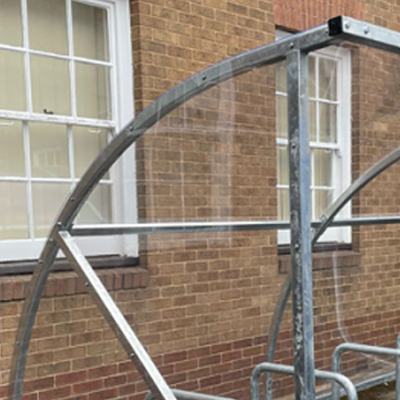 Close up of PETG roof