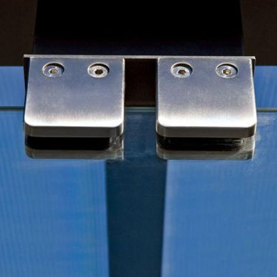 Close up of holder for cladding