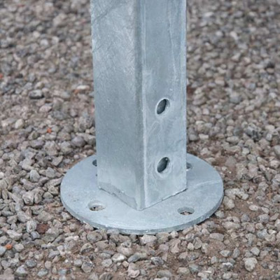 Close up of foot of the Dudley Cycle Shelter