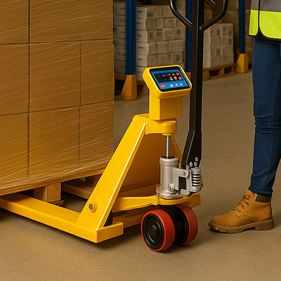 Durable battery life on weighing scale truck