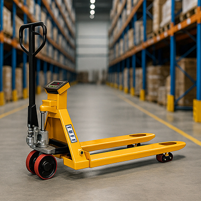 Shop our TUFF weighing scale pallet truck