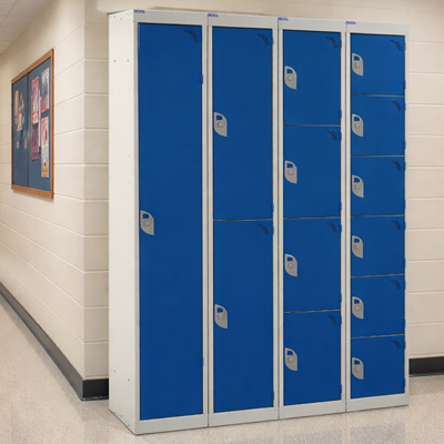 Blue Express Delivery Lockers in hallway