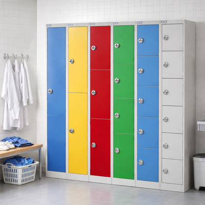 TUFF Combi Locker in medical changing room