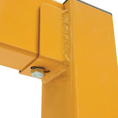 Close up of barrier underneath screw