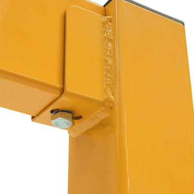 Close up of barrier underneath screw