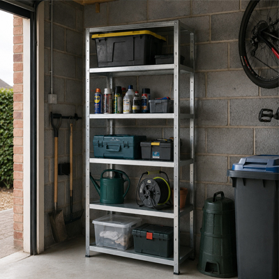 TUFF 80 Shelving in a garage