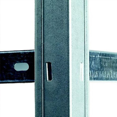 Close up of galvanised framework