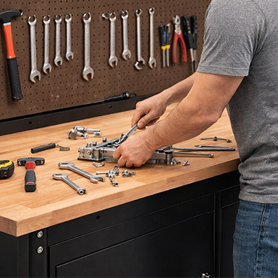 Shop our TUFF Premium Workbench with triple storage