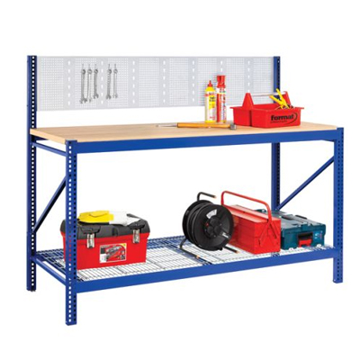 Workbenches with under-bench storage