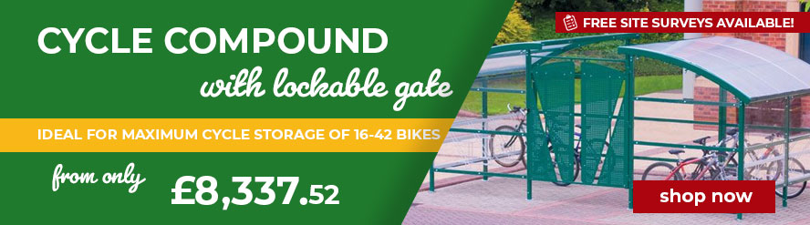 Cycle Compound with Lockable Gate with free site surveys
