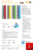 Pure Tablet Charging Lockers - 1 Door - 15 Compartment Data Sheet