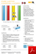 Pure Laptop Charging Lockers - 15 Door - 15 Compartment Data Sheet