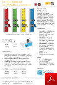 ablet Charging Lockers - 15 Door - 15 Compartment Data Sheet