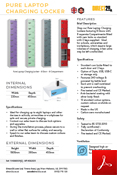 Pure Laptop Charging Locker- 8 door Data Sheet