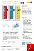 Pure Mobile Mini Charging Lockers - 8 Doors - 8 Compartments Data Sheet