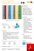 Pure Tablet Charging Lockers - 1 Door - 10 Compartment Data Sheet