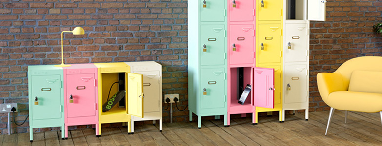 Retro Charging Lockers