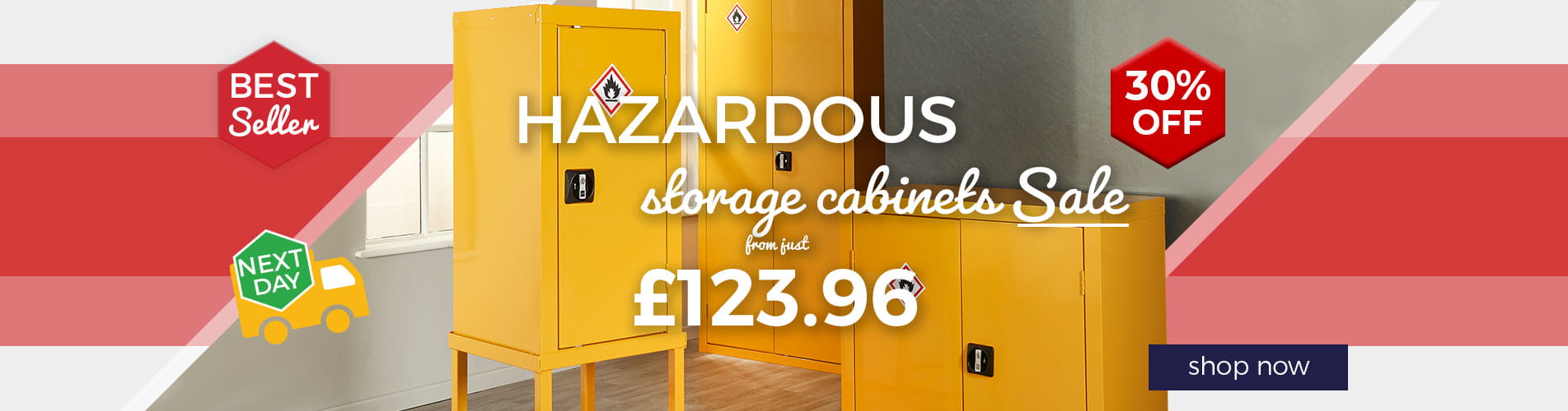 Shop UK Manufactured Hazardous Storage Cabinets available with Free 5 Day Delivery