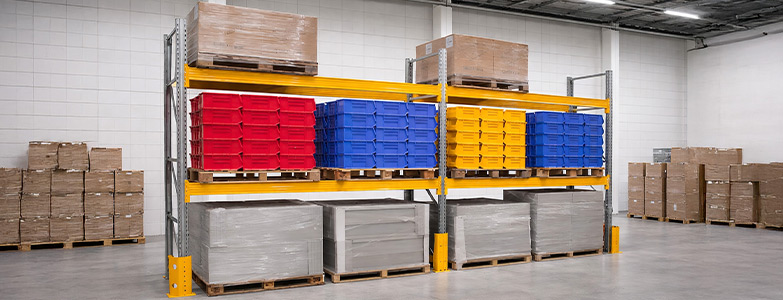 Dual-Bay Pallet Racking for UK Pallets