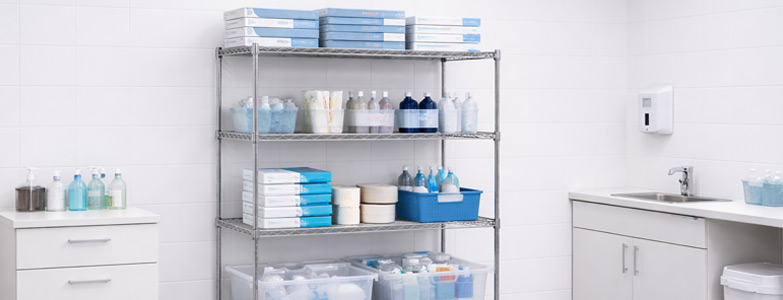 Perma Plus Shelving in Medical Store Room