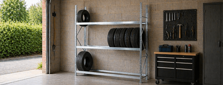G60 Heavy Duty Galvanised Tyre Racking