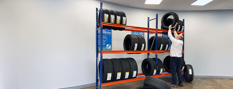 Longspan Tyre Shelving H2500mm